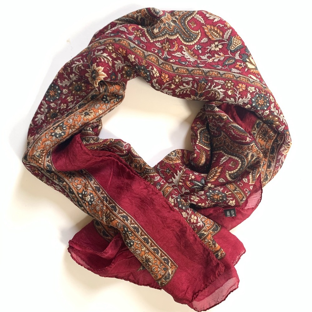 100% silk scarf handmade